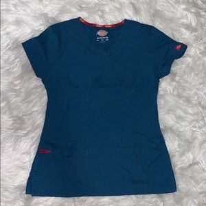 Dickies blue scrub top